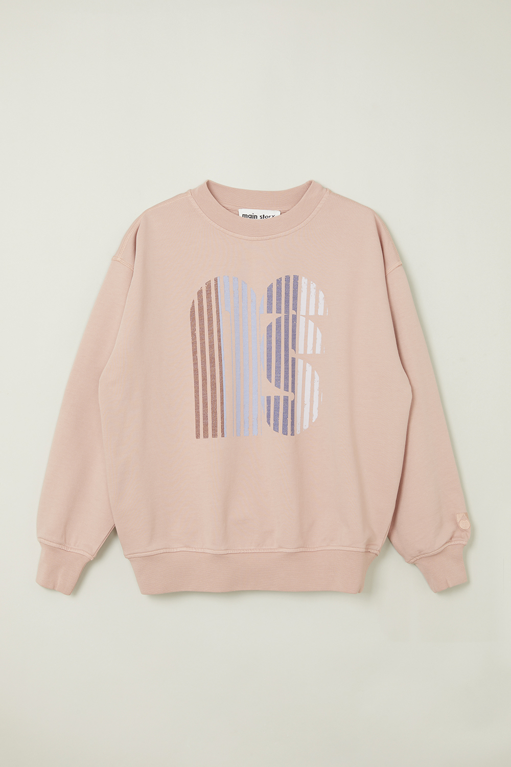 메인스토리,main story Oversized Sweatshirt - Misty Rose오버사이즈