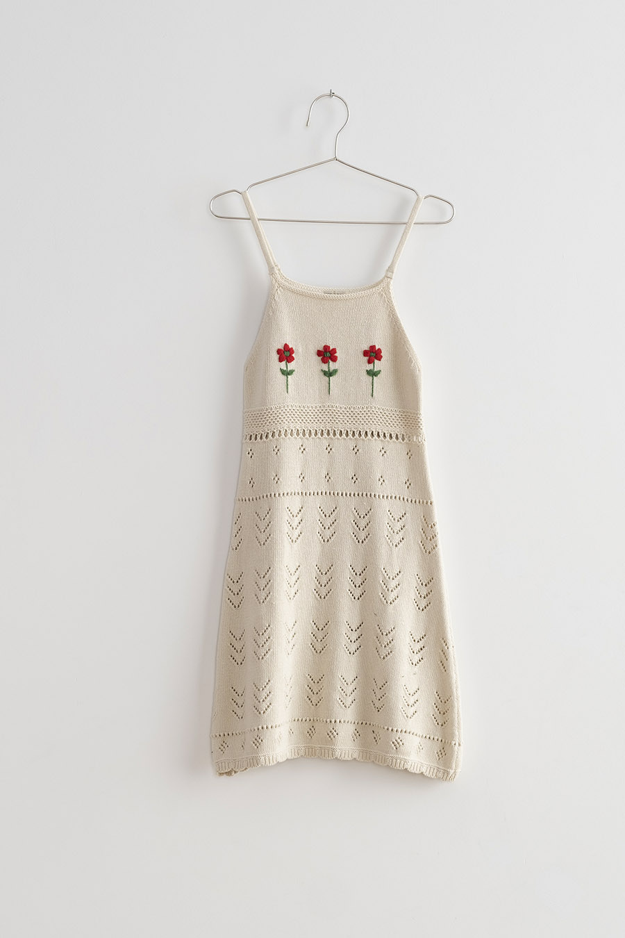 FISH&KIDS 〈KNITTED STRAPS FLOWERS DRESS〉 fish and kids | Dresses | Fish And Kids Navy Knitted Straps
