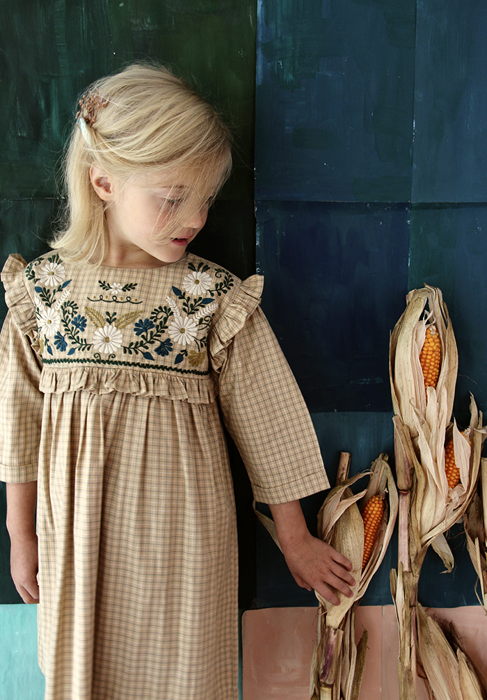 ワンピース bonjour diary rosalie dress 6y Bonjour Diary Rosalie Dress Emerald (S2, 4, 8) - Little