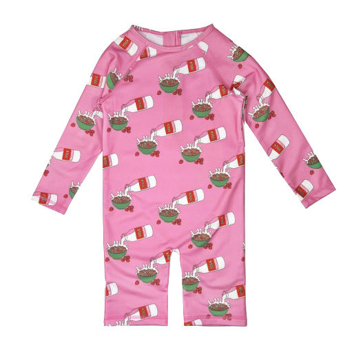 [휴고러브스티키,HUGO LOVES TIKI RASH GUARD STRAWBERRY MILK(AOP)래쉬 가드23ss세일상품